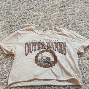 Outer Banks Graphic T-Shirt - Cream